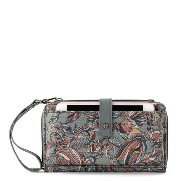 Canvas, Large Smartphone Crossbody Bag In Coated Canvas Convertible :v - Picture 1 of 6